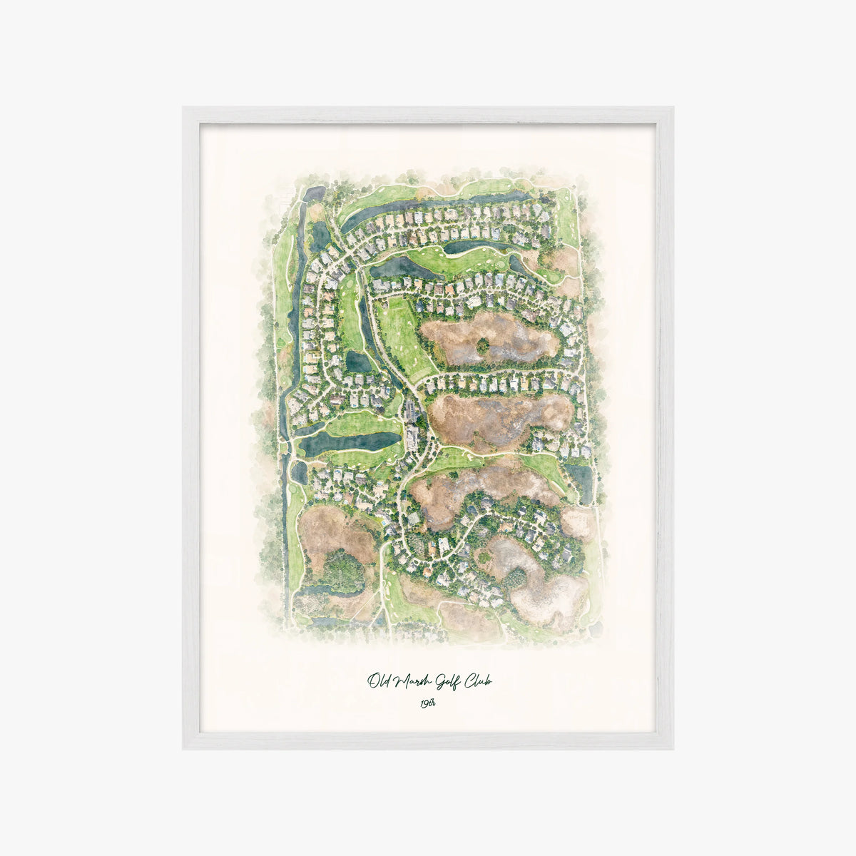 Old Marsh Golf Club white frame