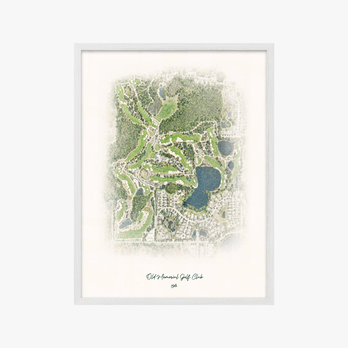 Old Memorial Golf Club white frame
