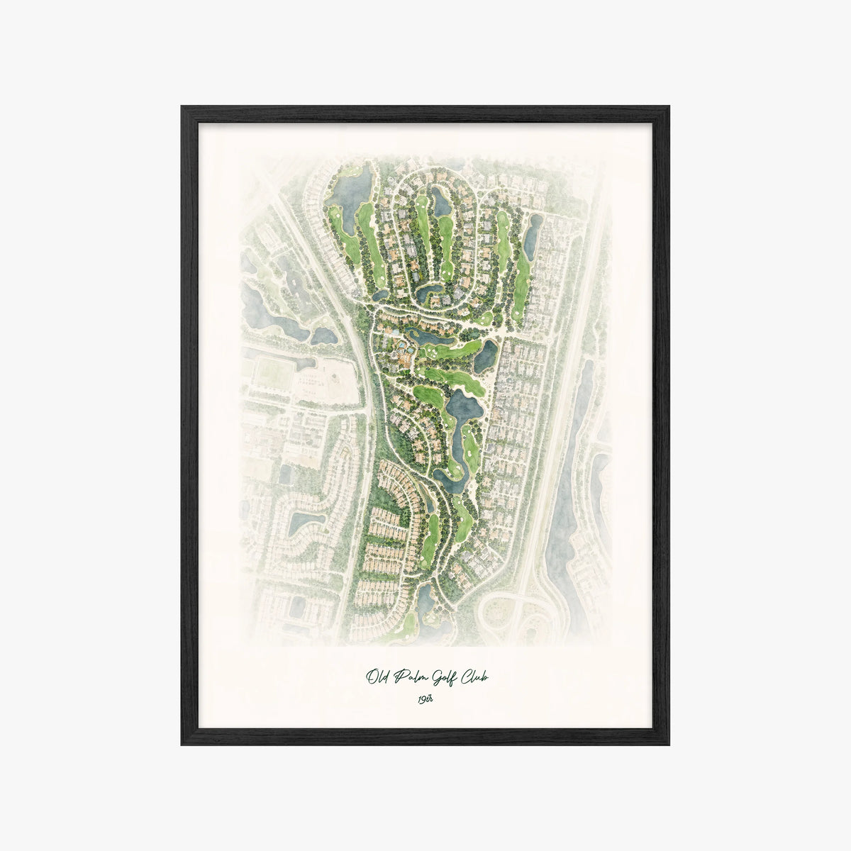 Old Palm Golf Club black frame