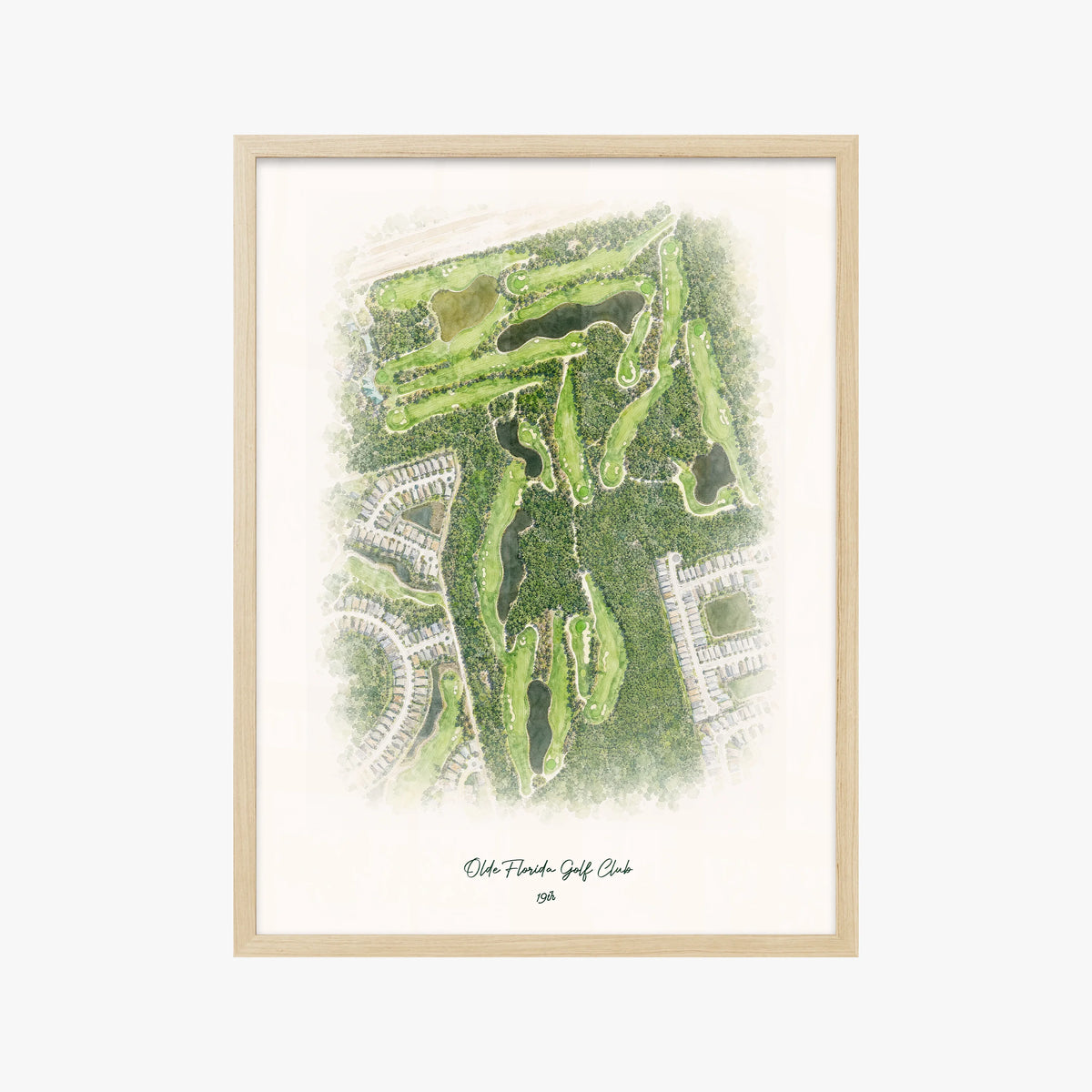 Olde Florida Golf Club wood frame