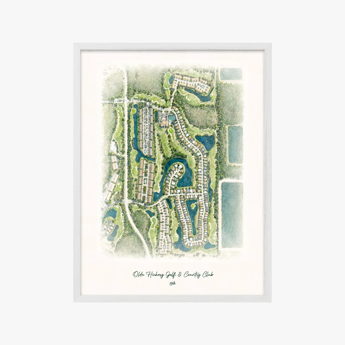 Olde Hickory Golf & Country Club white frame