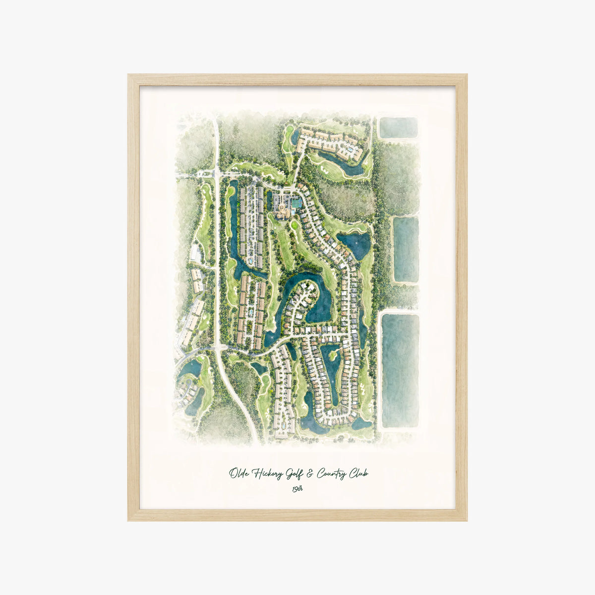 Olde Hickory Golf & Country Club wood frame