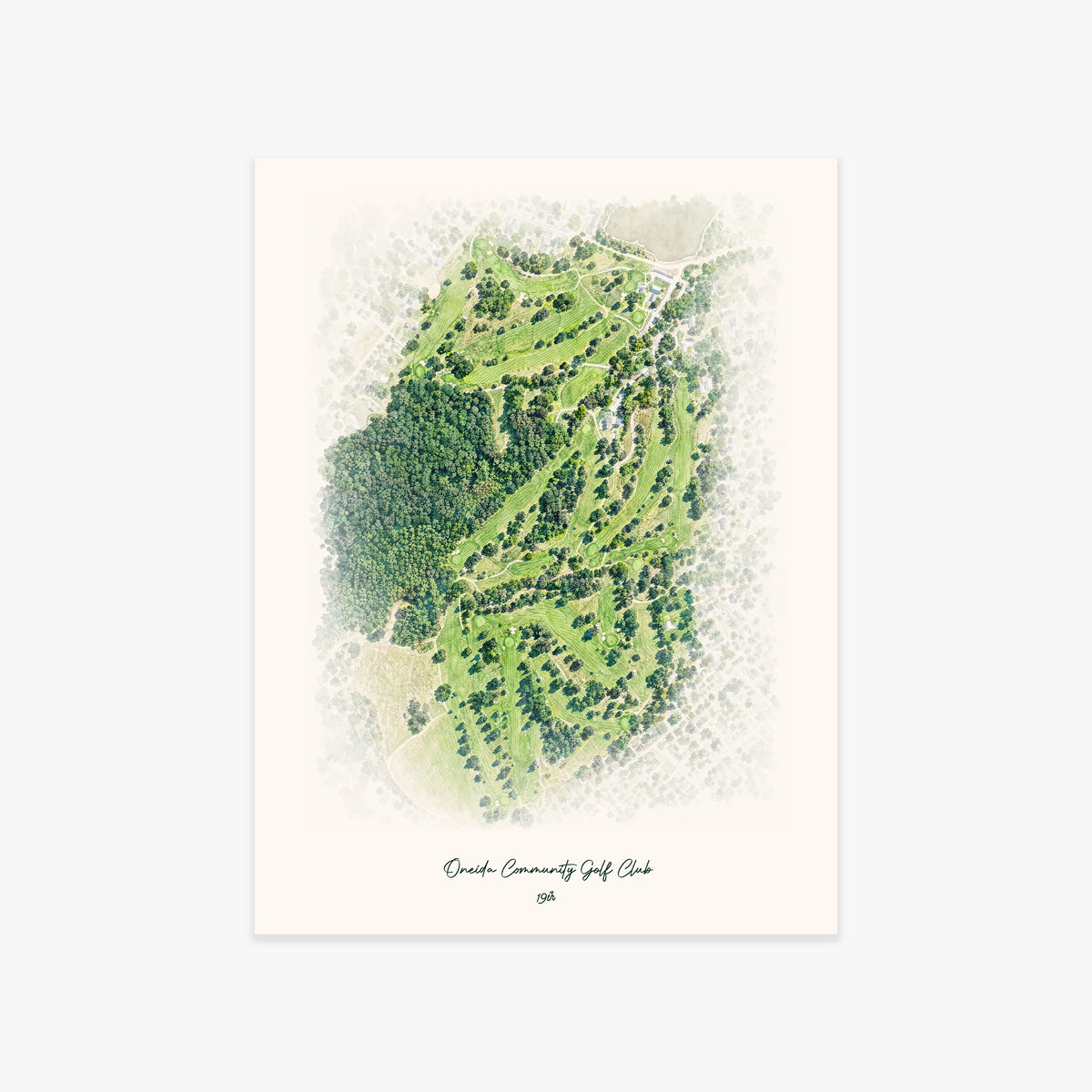 Oneida Community Golf Club printed artwork