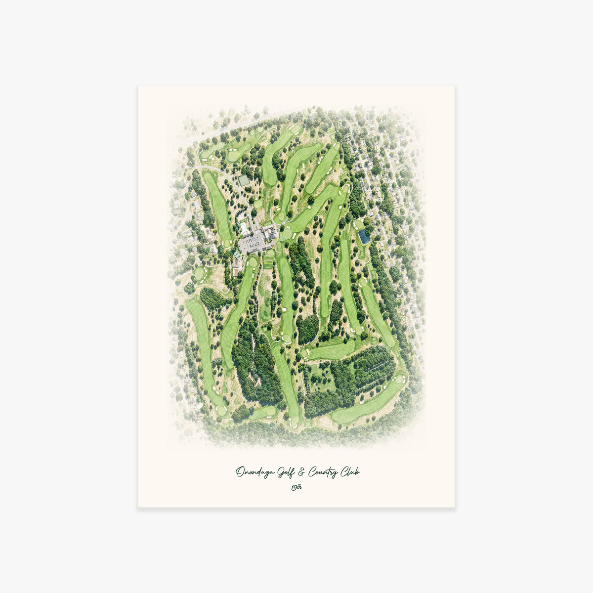 Onondaga Golf & Country Club printed artwork