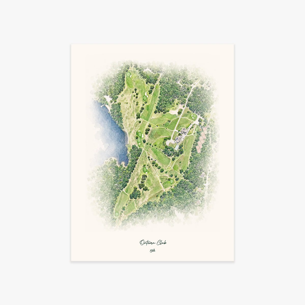 Onteora Club printed artwork