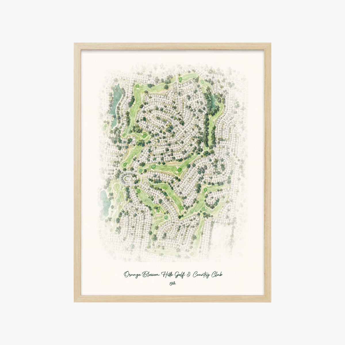 Orange Blossom Hills Golf & Country Club wood frame