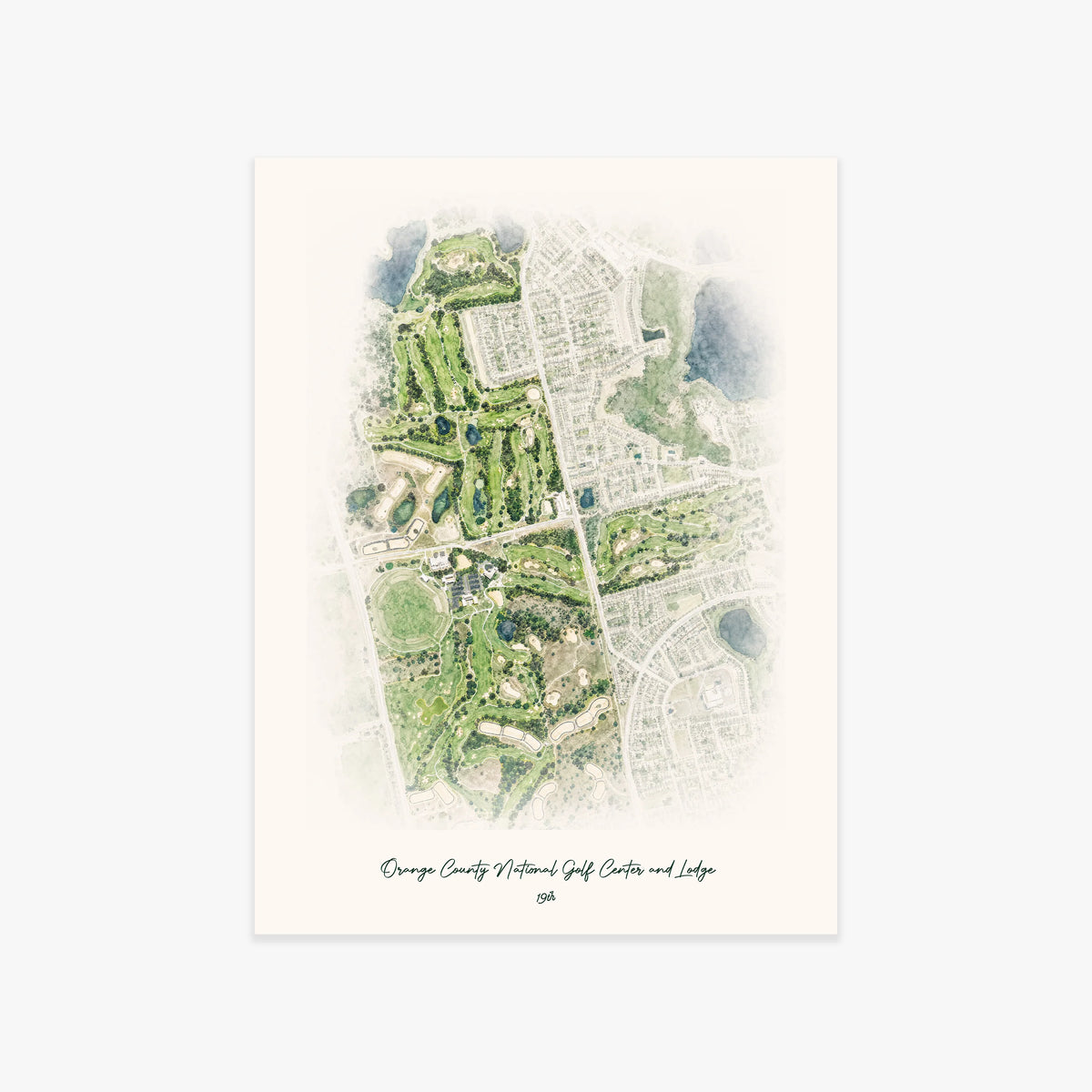 Orange County National Golf Center and Lodge printed artwork