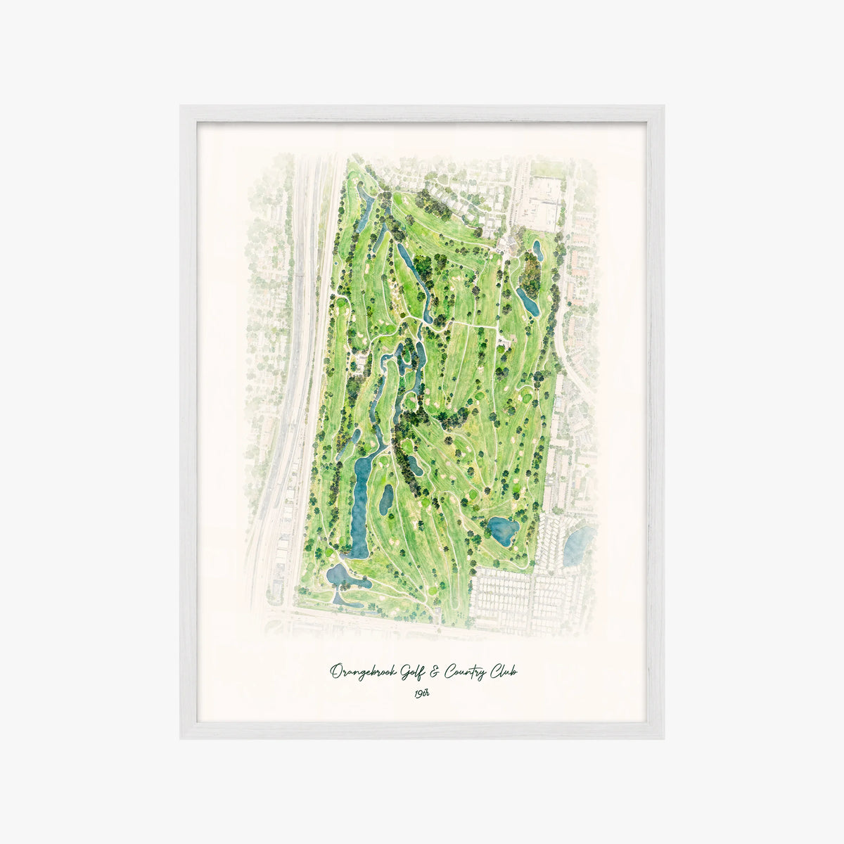 Orangebrook Golf & Country Club white frame