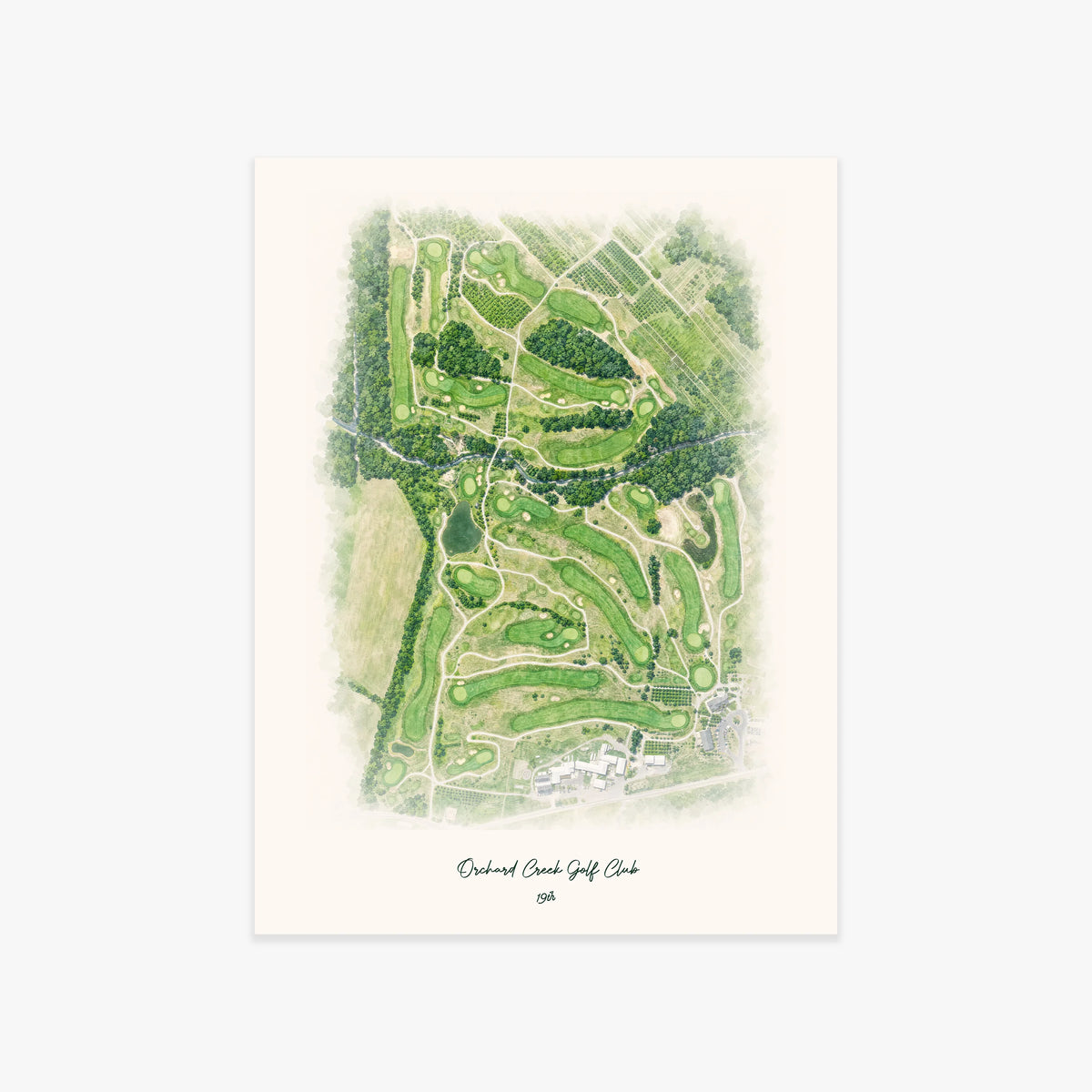 Orchard Creek Golf Club printed artwork