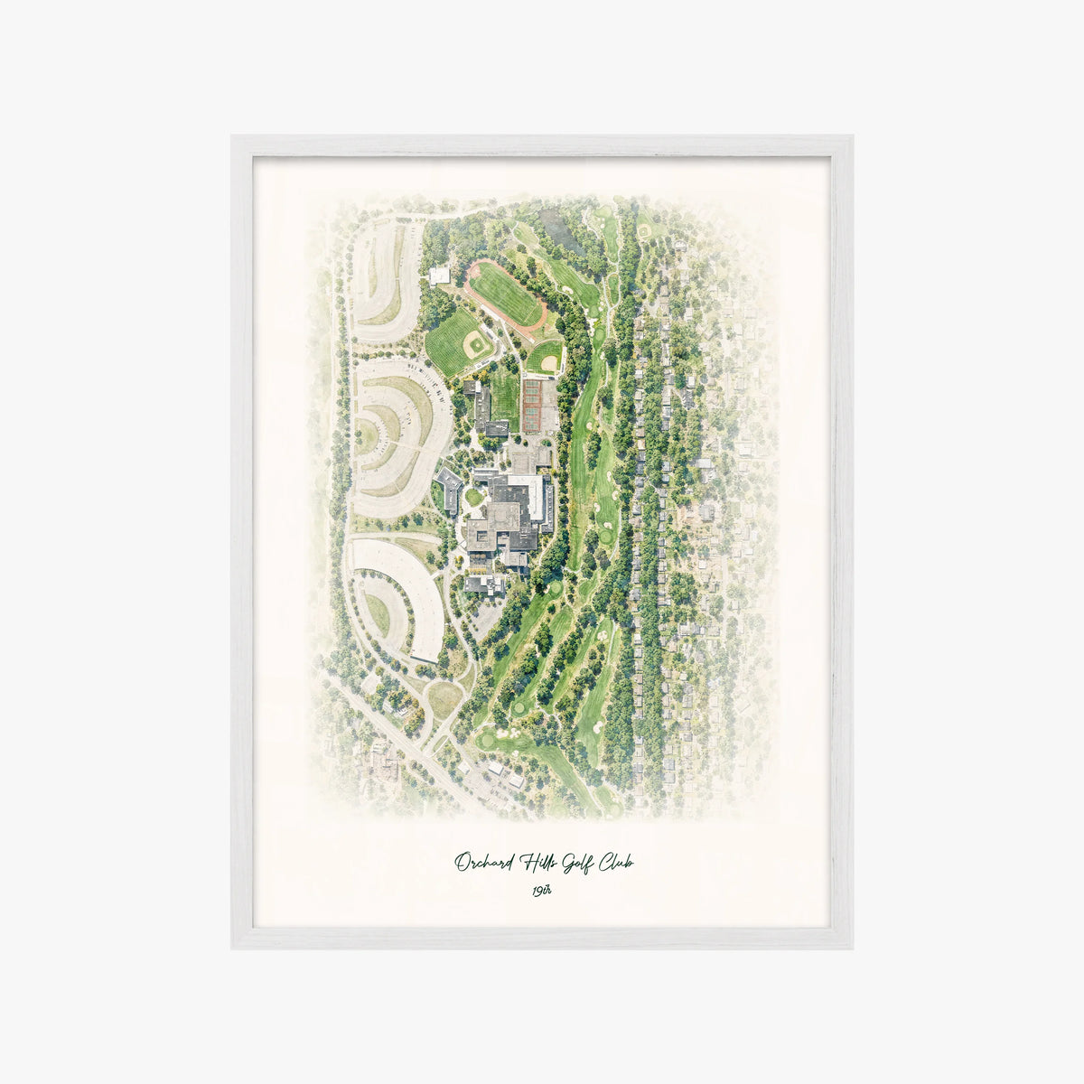 Orchard Hills Golf Club white frame