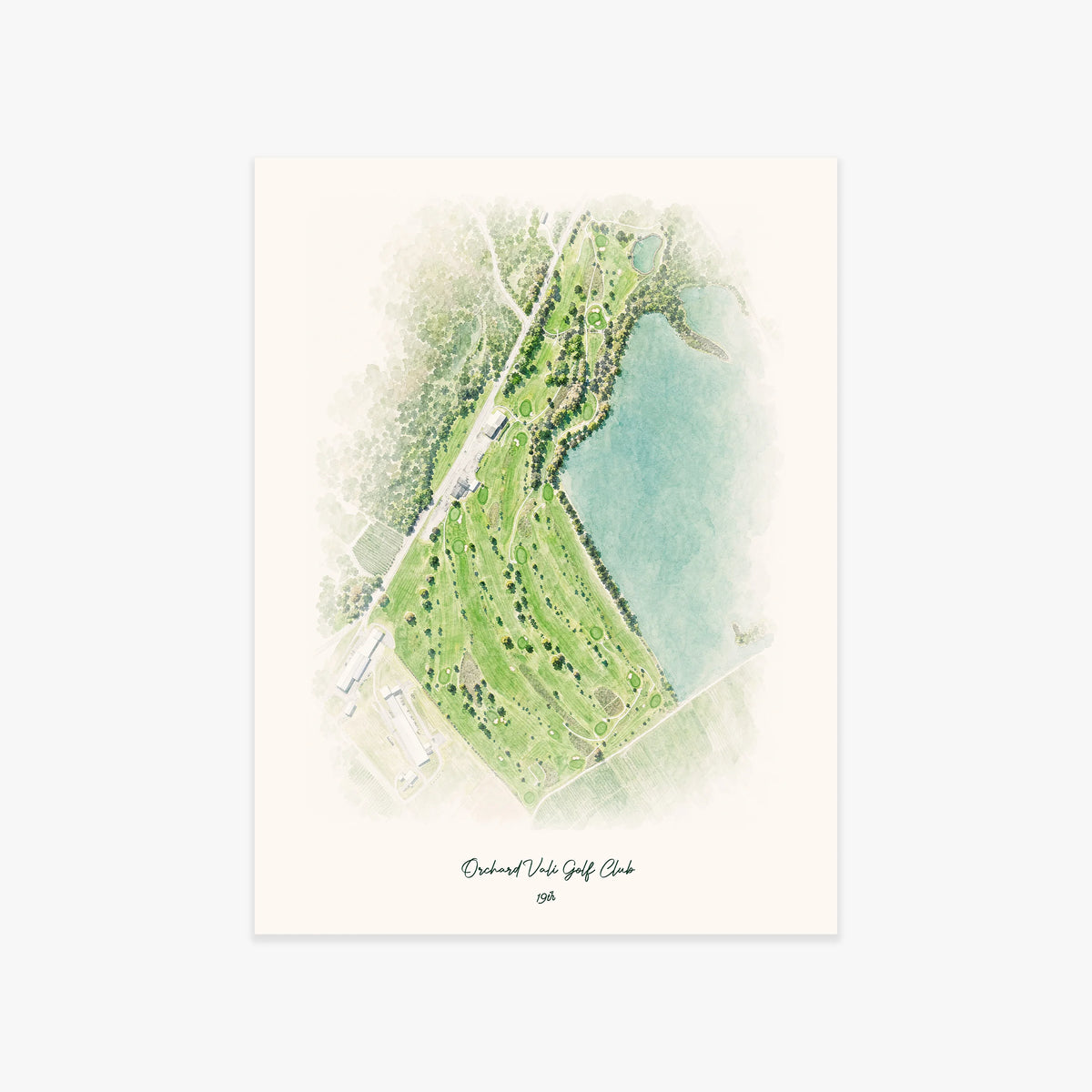 Orchard Vali Golf Club printed artwork
