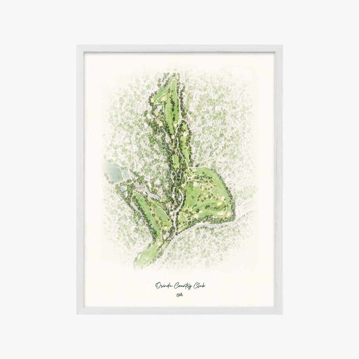 Orinda Country Club white frame