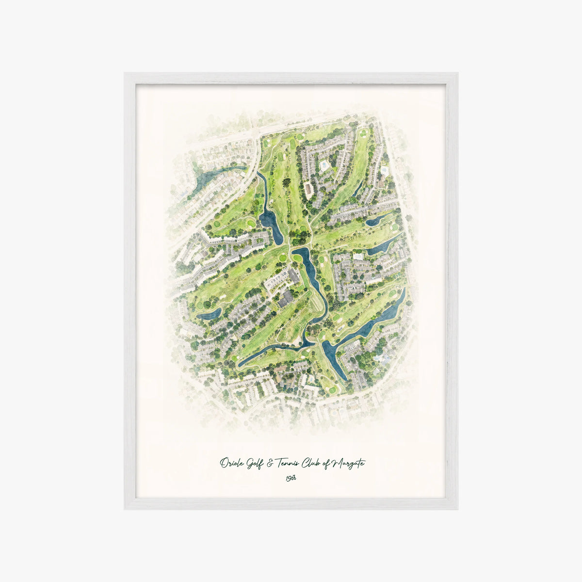 Oriole Golf & Tennis Club of Margate white frame