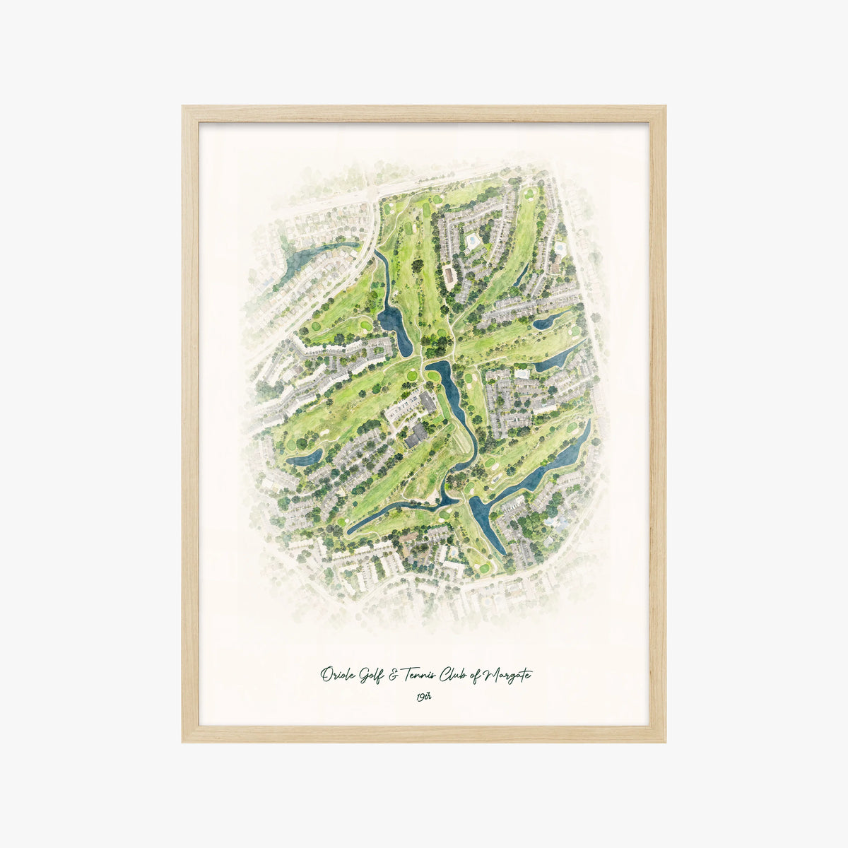 Oriole Golf & Tennis Club of Margate wood frame