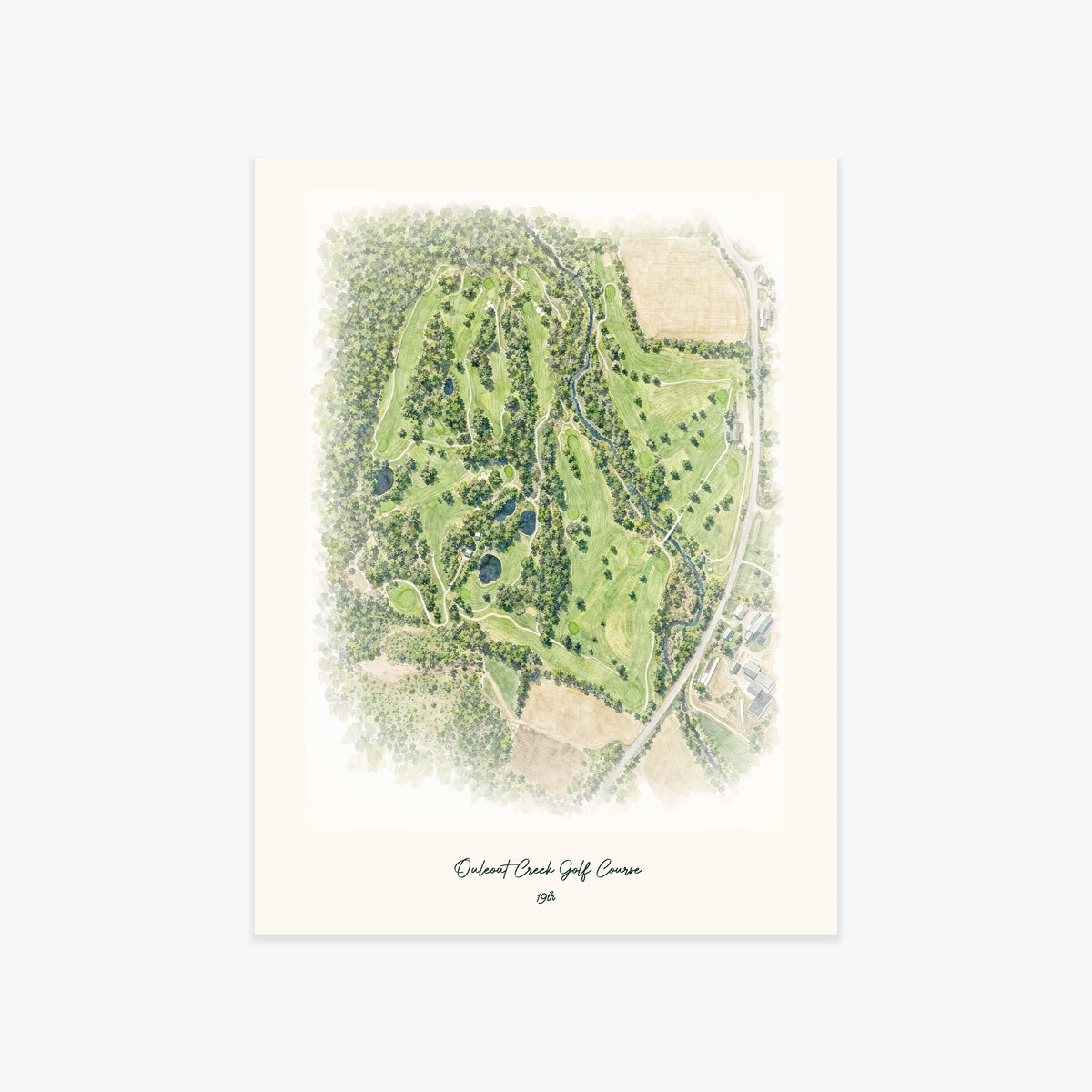 Ouleout Creek Golf Course printed artwork