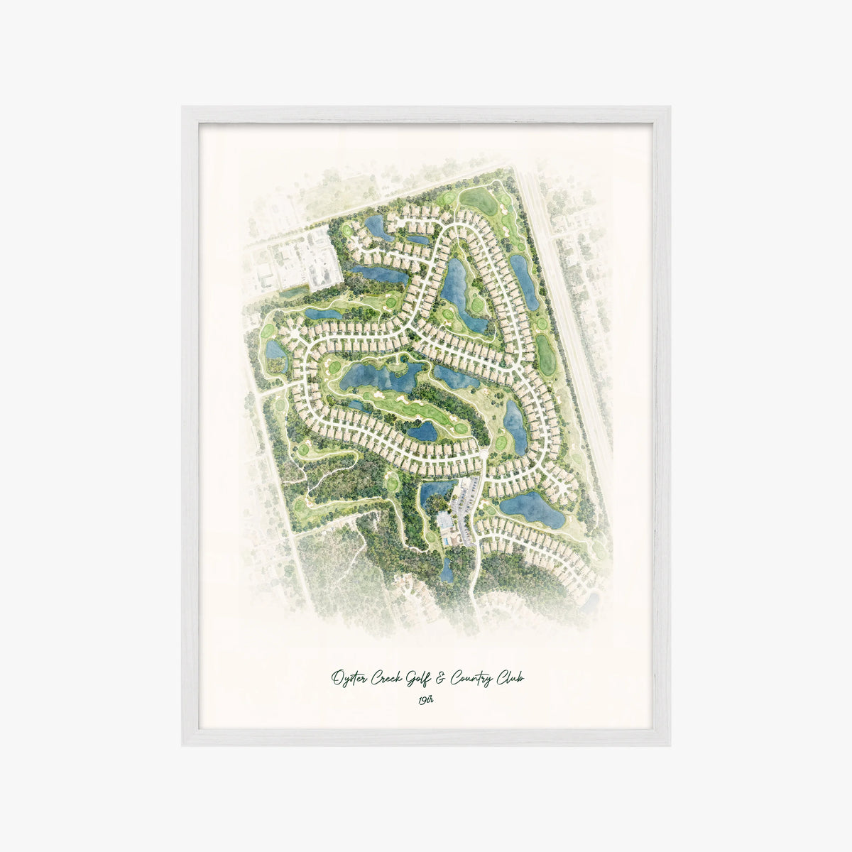 Oyster Creek Golf & Country Club white frame