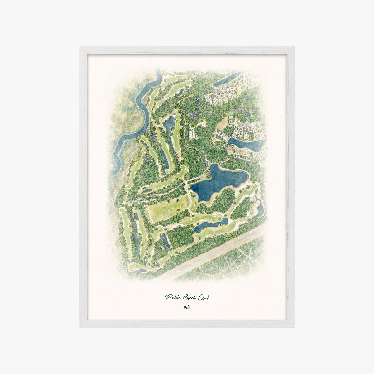 Pablo Creek Club white frame