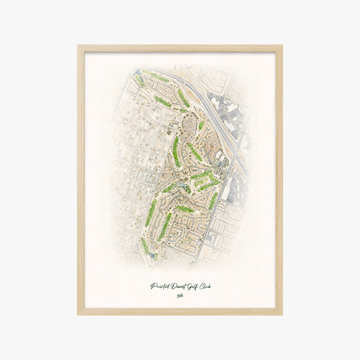 Painted Desert Golf Club wood frame