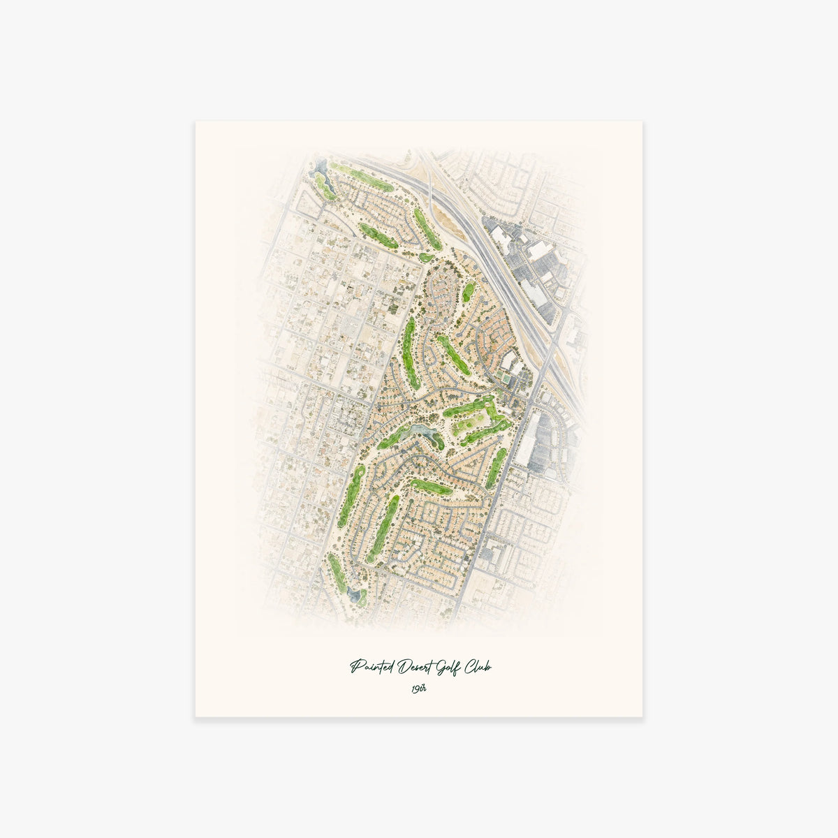 Painted Desert Golf Club printed artwork
