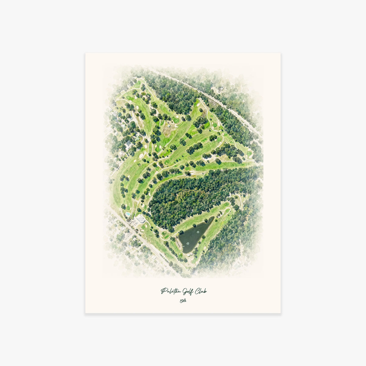 Palatka Golf Club printed artwork