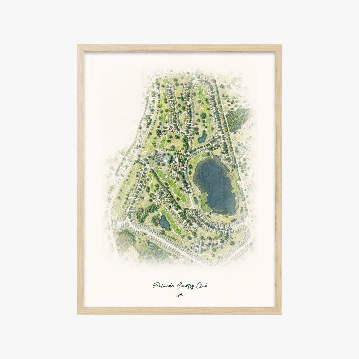 Palisades Country Club wood frame