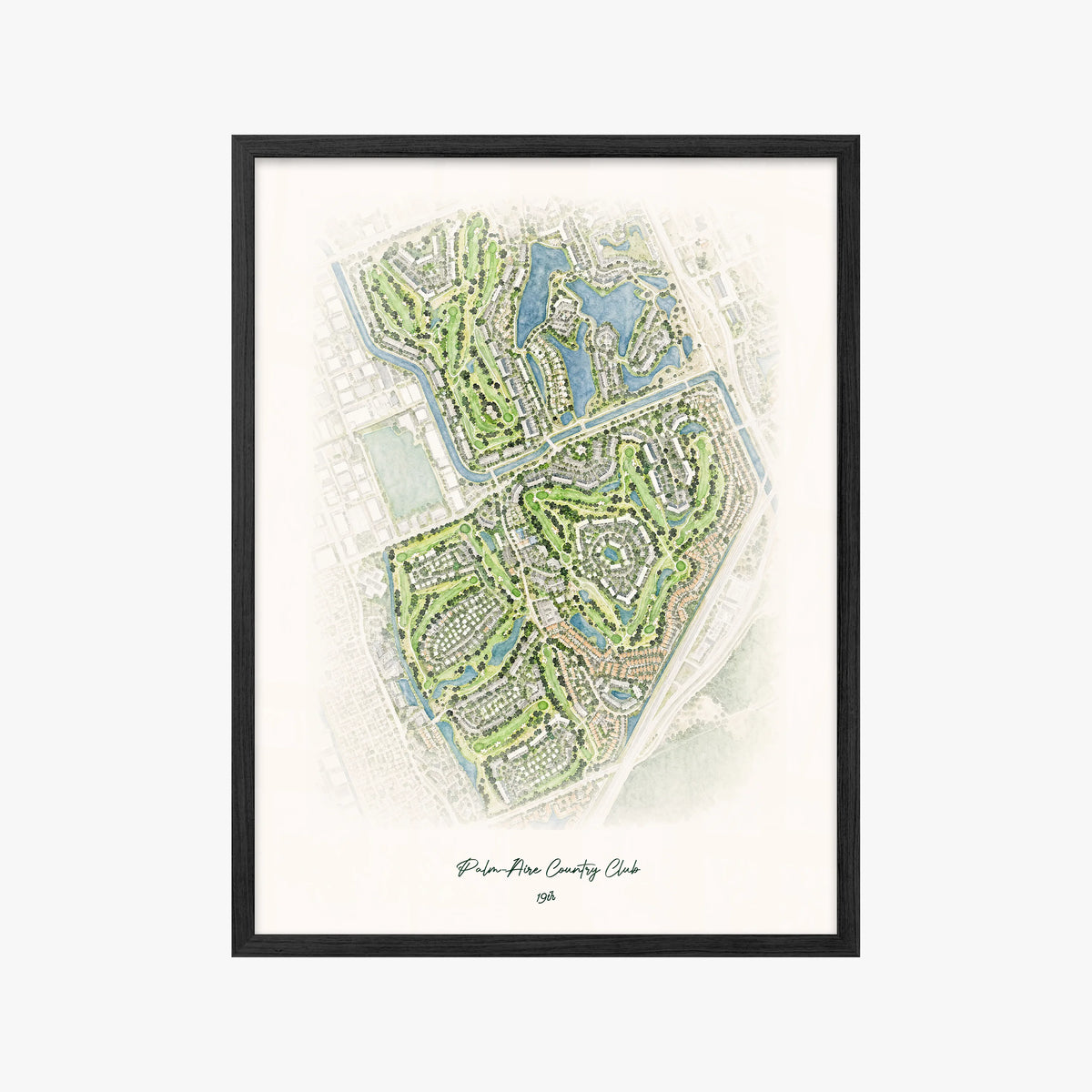 Palm-Aire Country Club black frame