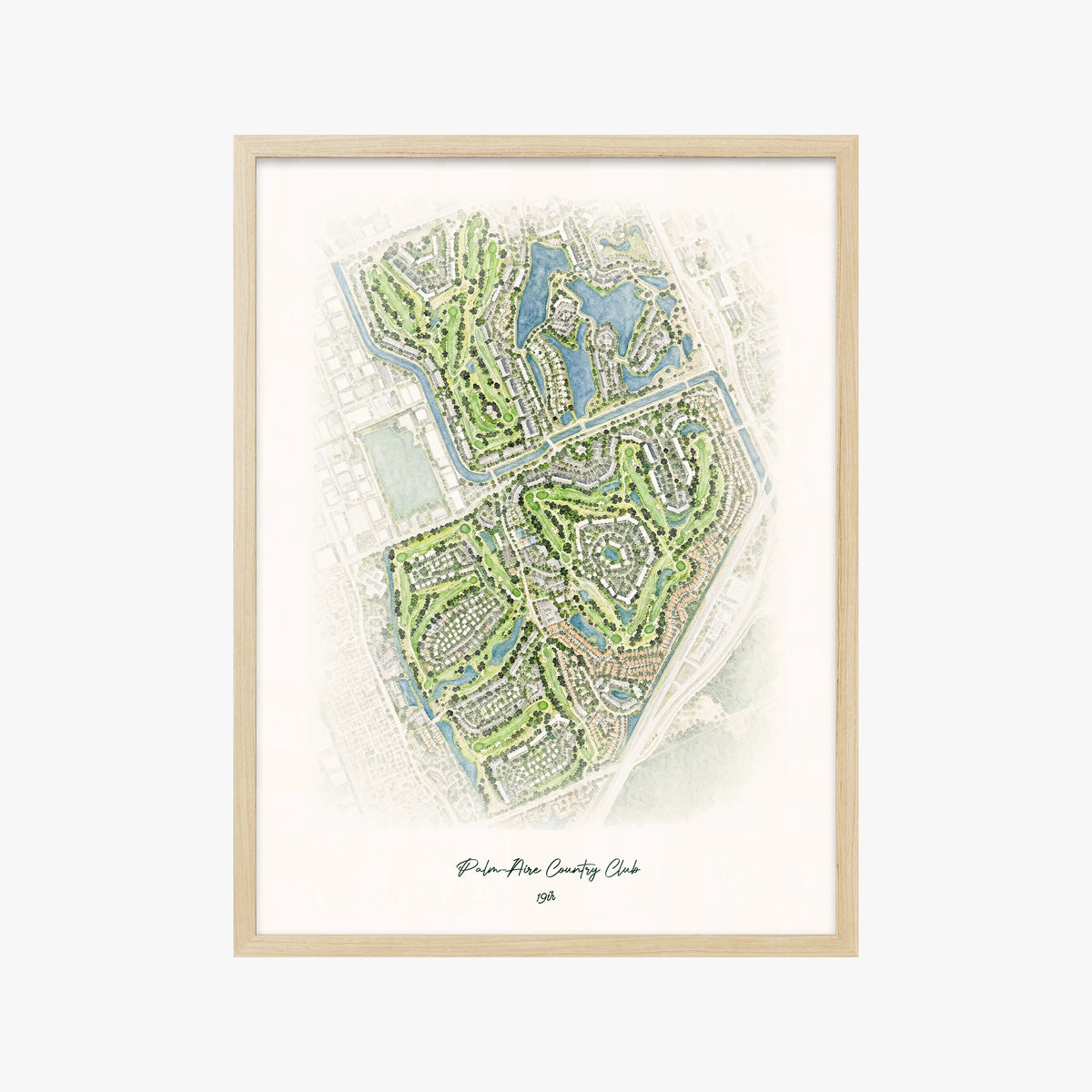 Palm-Aire Country Club wood frame