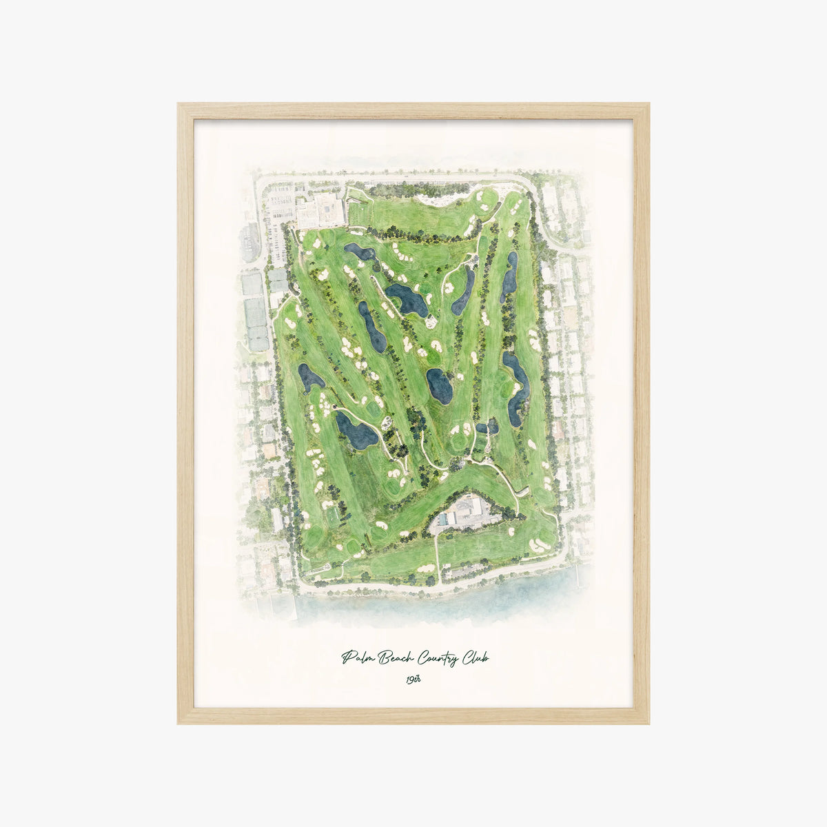Palm Beach Country Club wood frame
