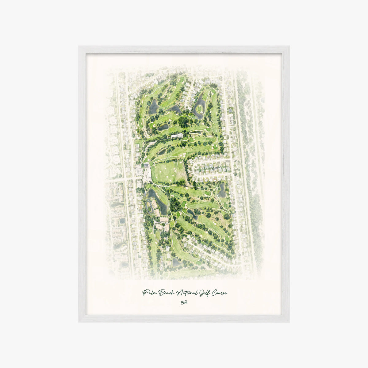 Palm Beach National Golf Course white frame