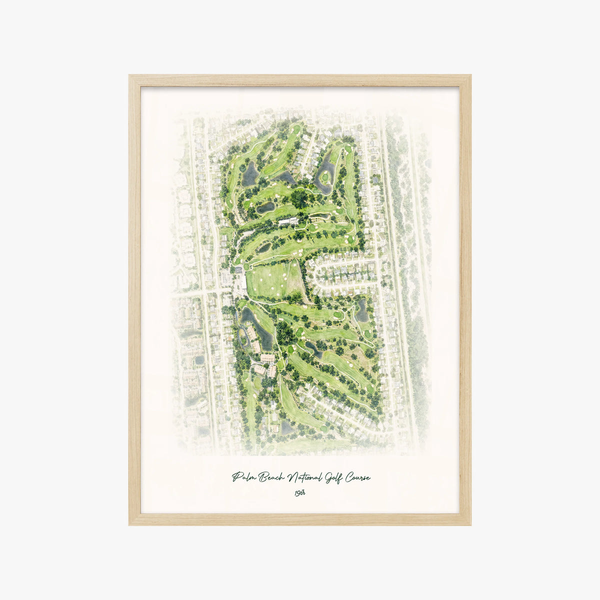 Palm Beach National Golf Course wood frame