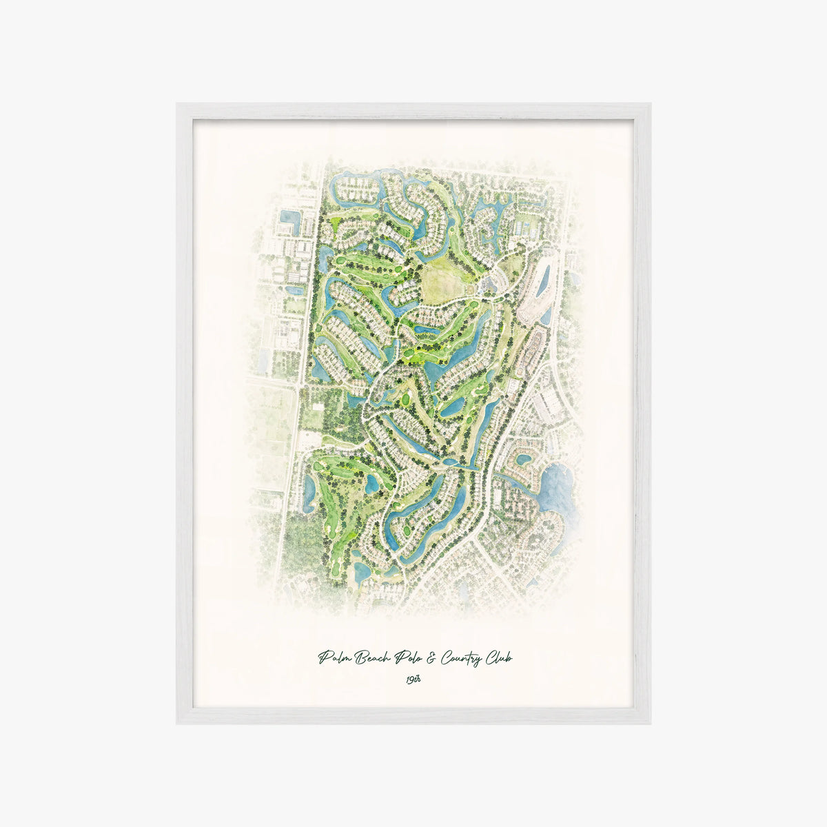 Palm Beach Polo & Country Club white frame