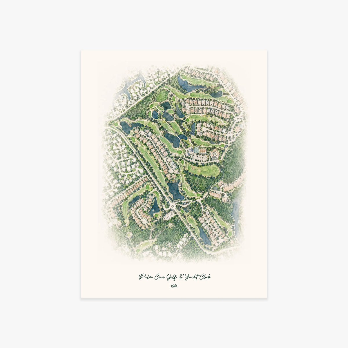 Palm Cove Golf & Yacht Club printed artwork