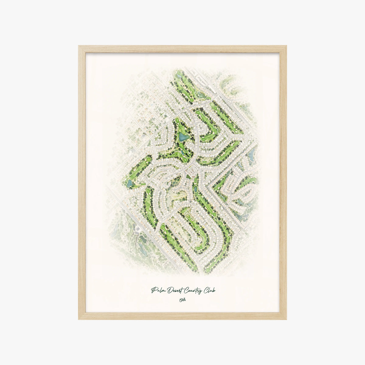 Palm Desert Country Club wood frame
