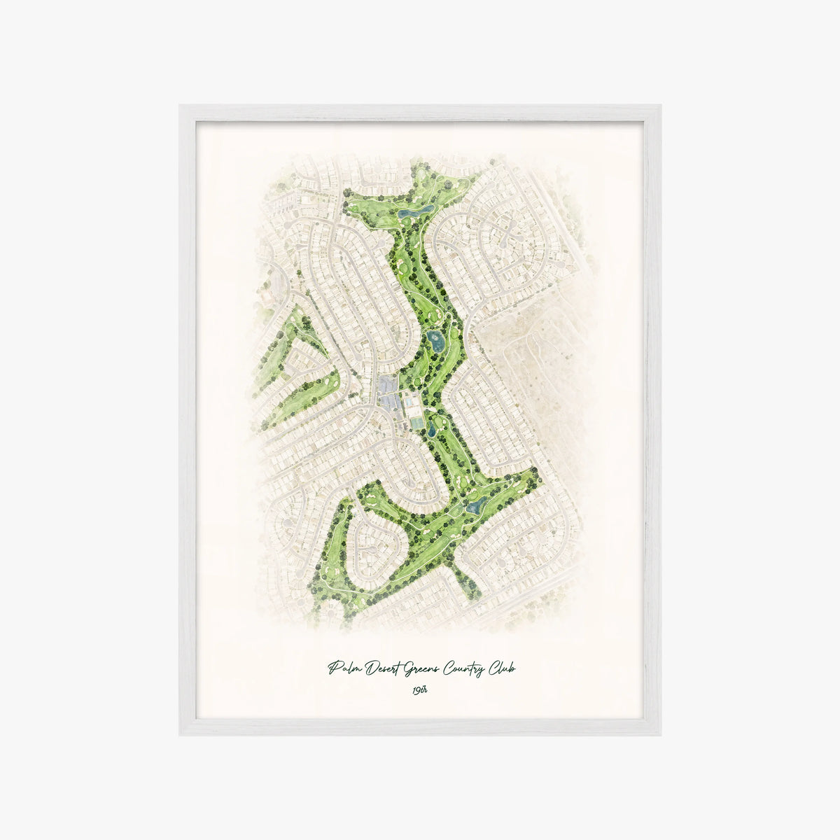 Palm Desert Greens Country Club white frame
