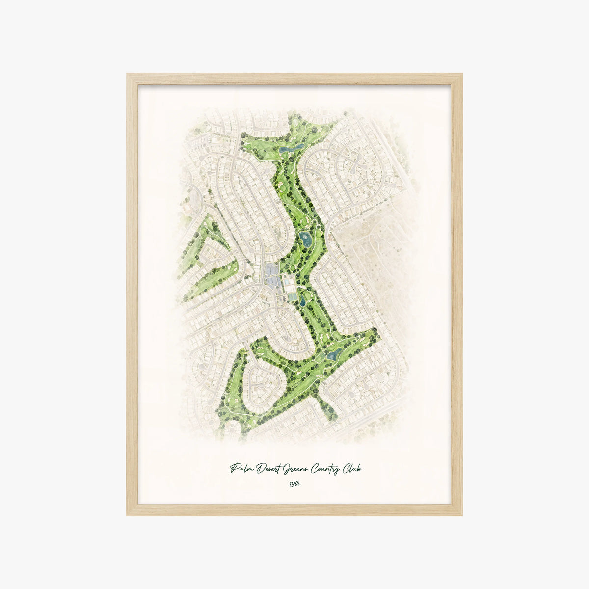 Palm Desert Greens Country Club wood frame