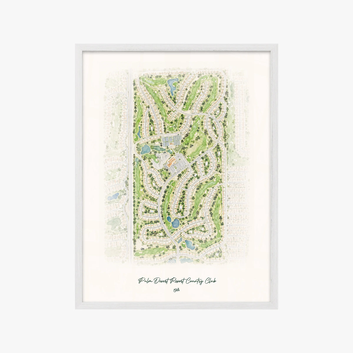 Palm Desert Resort Country Club white frame