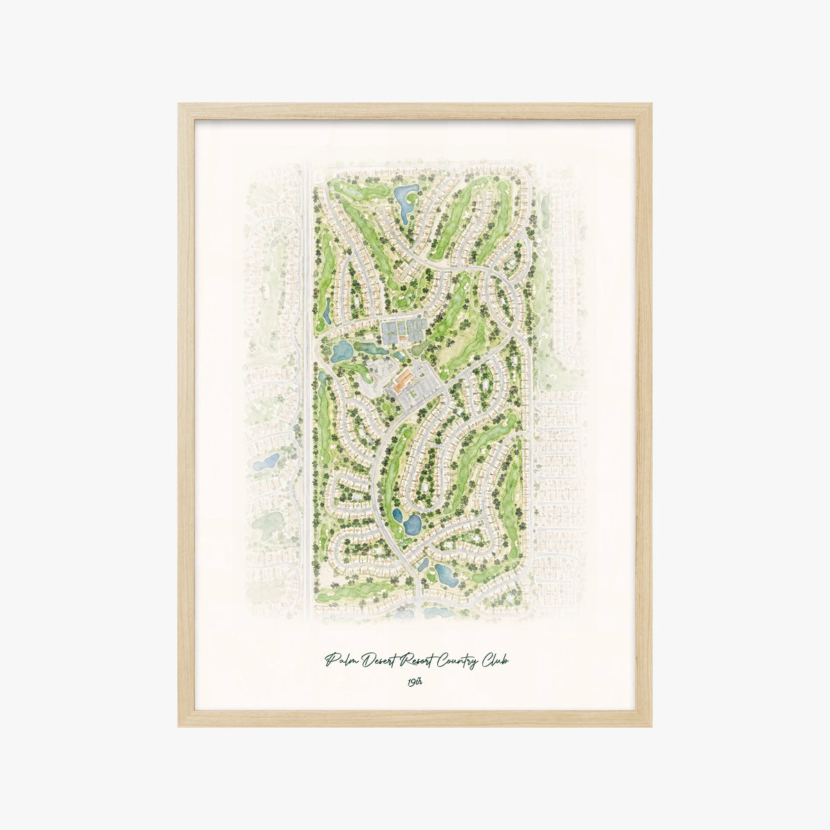 Palm Desert Resort Country Club wood frame
