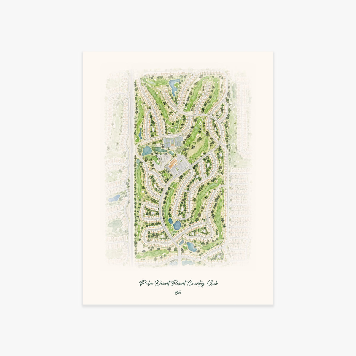 Palm Desert Resort Country Club printed artwork