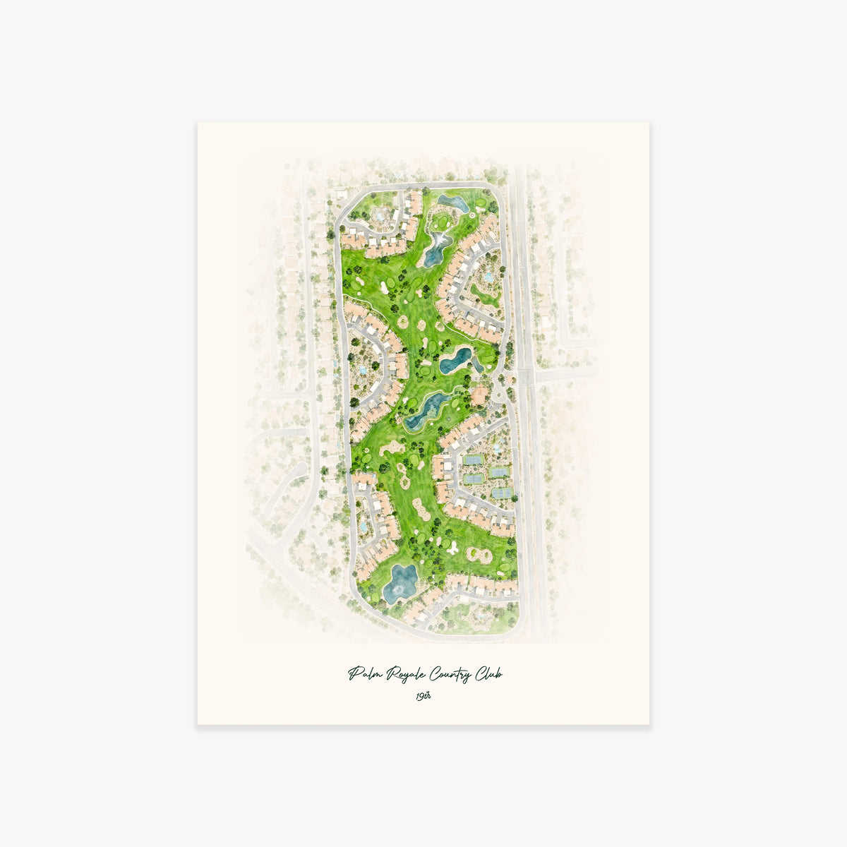 Palm Royale Country Club printed artwork