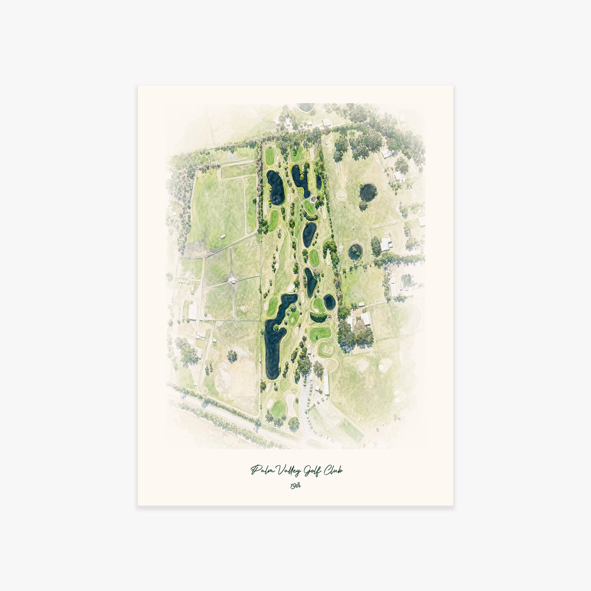 Palm Valley Golf Club printed artwork