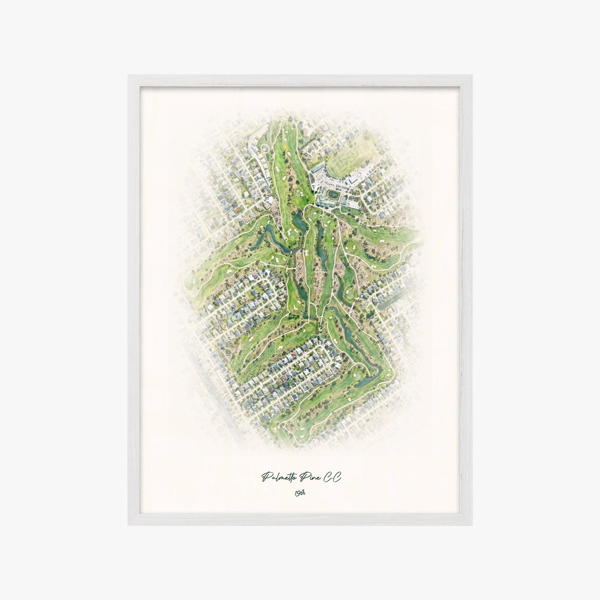 Palmetto Pine C.C white frame