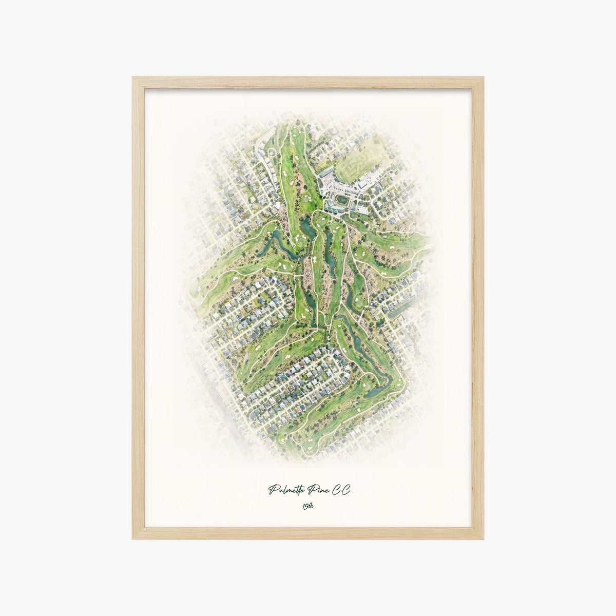 Palmetto Pine C.C wood frame