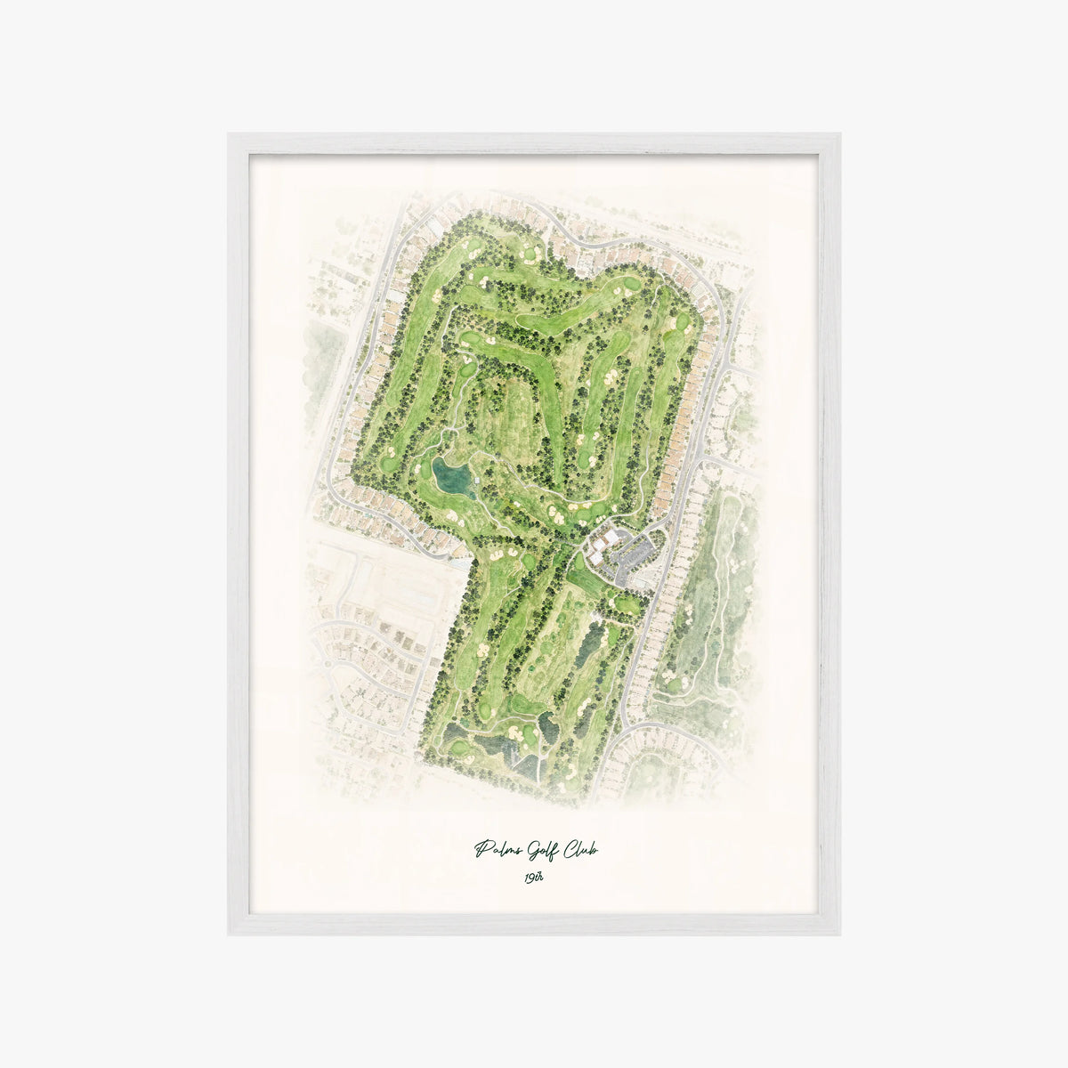 Palms Golf Club white frame