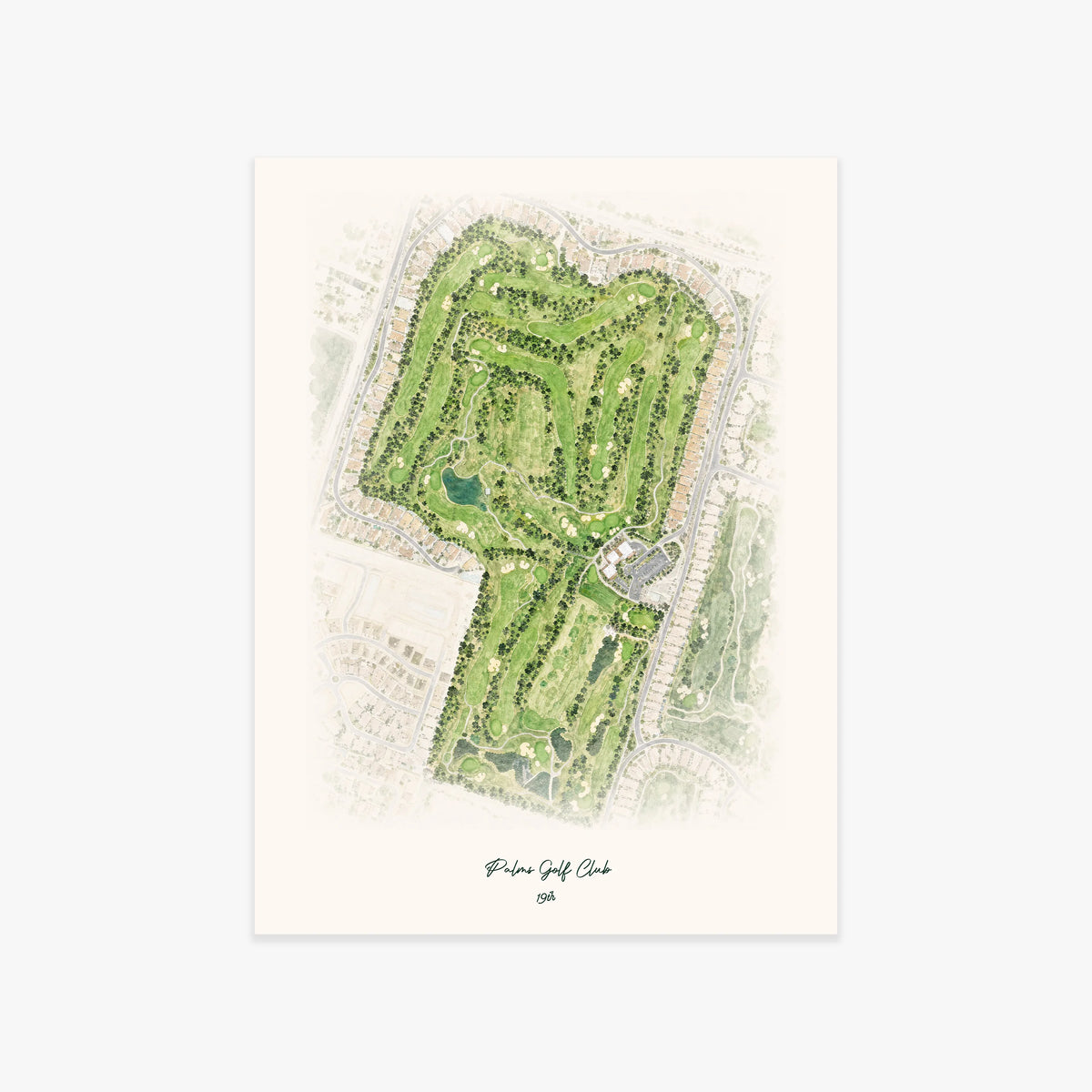 Palms Golf Club printed artwork