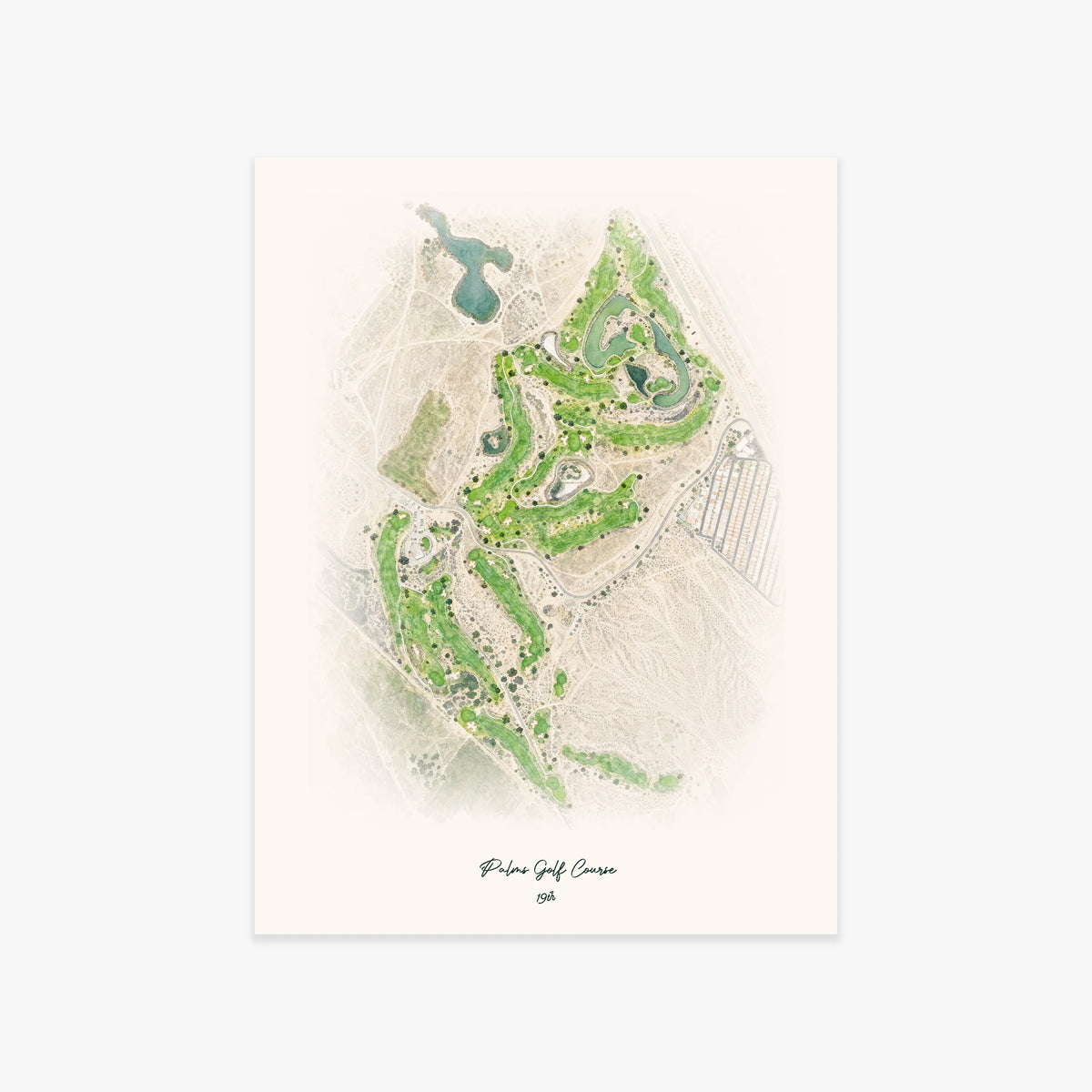 Palms Golf Course printed artwork