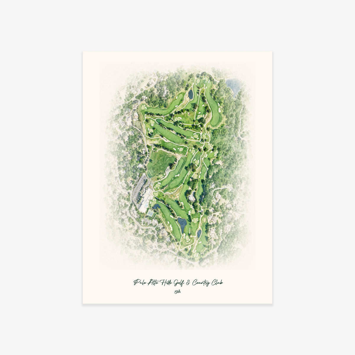 Palo Alto Hills Golf & Country Club printed artwork