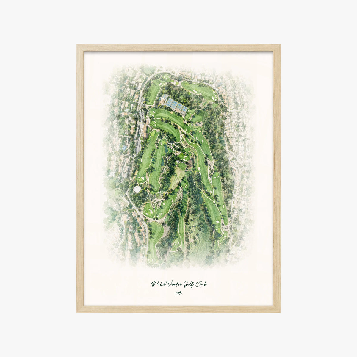 Palos Verdes Golf Club wood frame