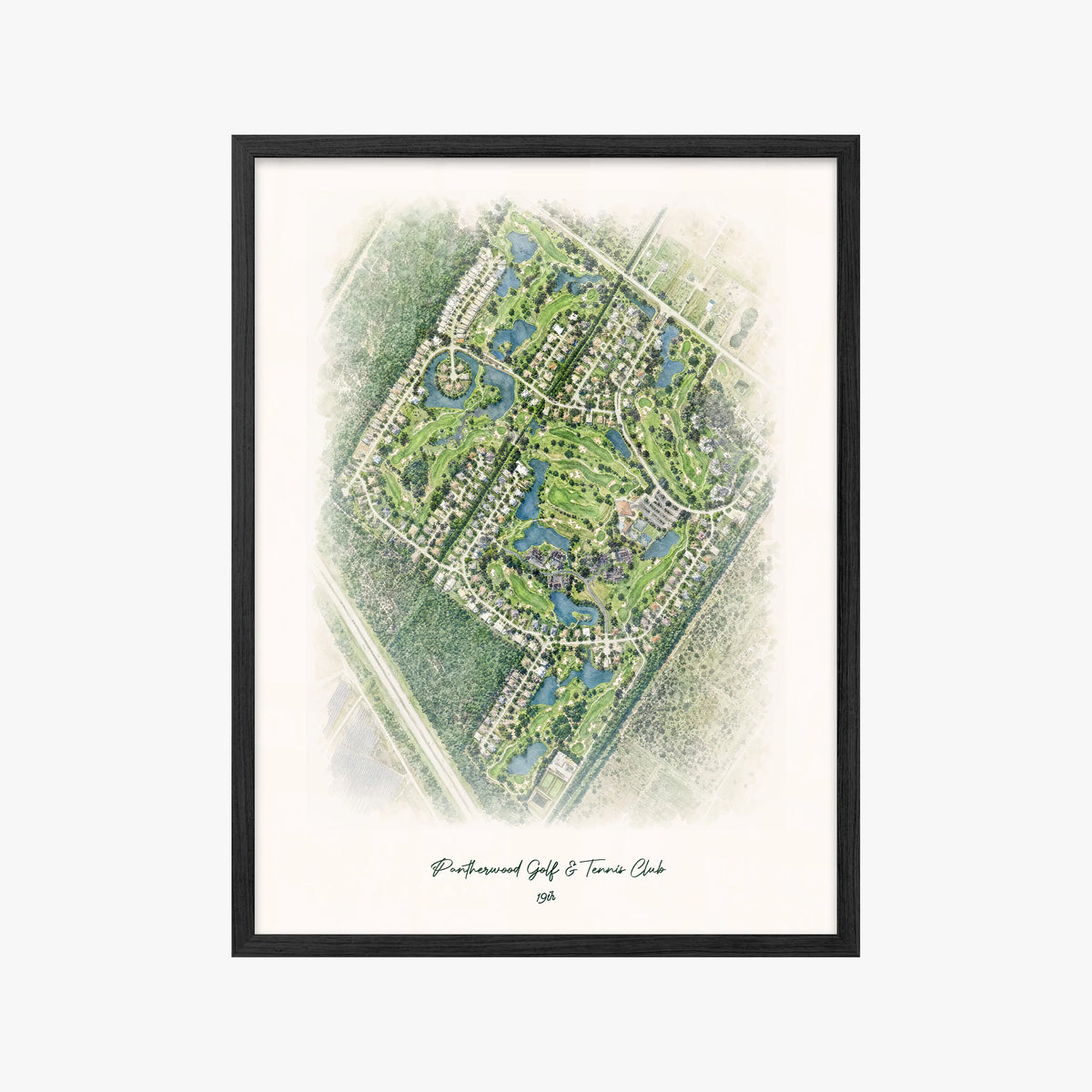 Pantherwood Golf & Tennis Club black frame