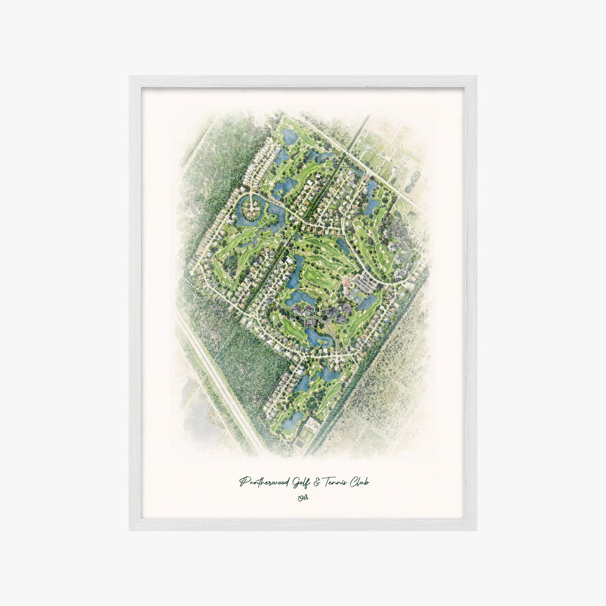 Pantherwood Golf & Tennis Club white frame