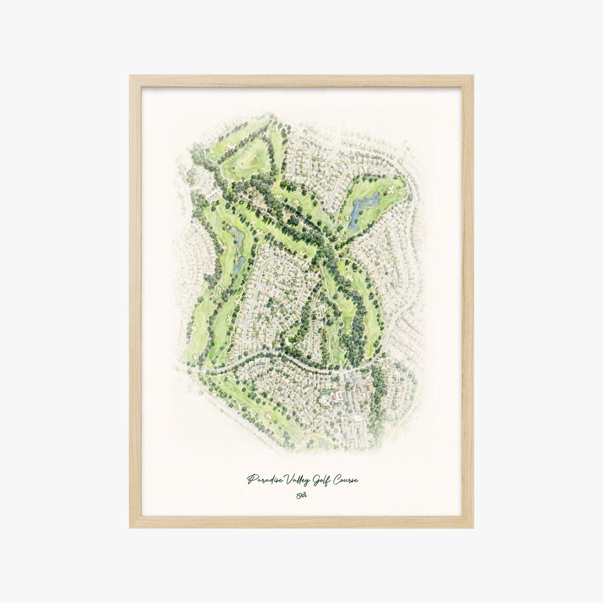 Paradise Valley Golf Course wood frame